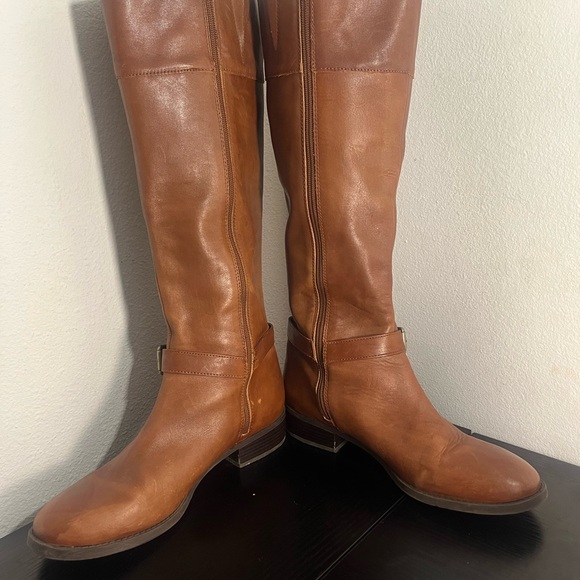 INC Brown Leather Knee-High Boots - Picture 5 of 5